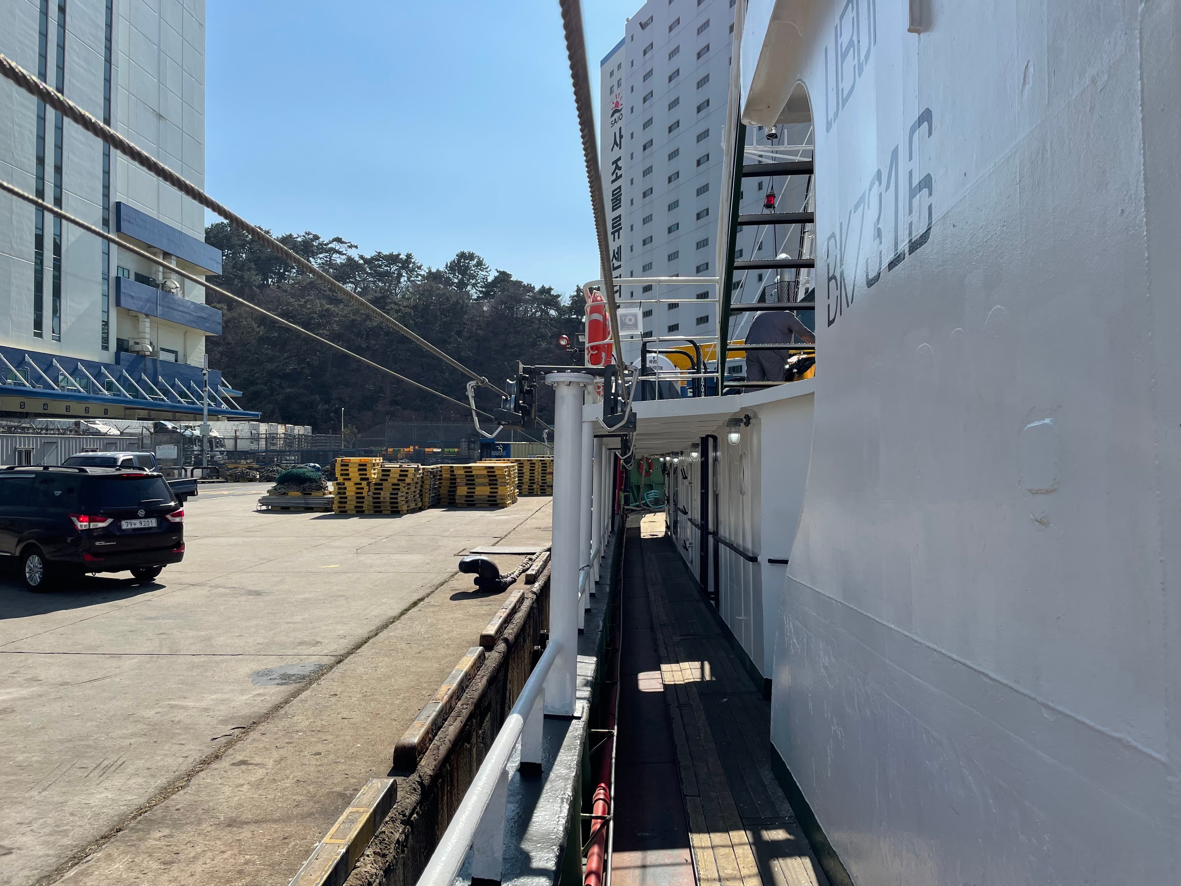 DW deck machinery installed on a Russian fishing vessel